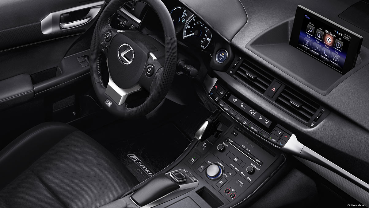 Lexus Ct Hybrid Fsport Interior Black Leather Trim Gallery